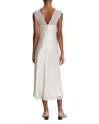 chinese dress ladies Vince Women's Tipped Slip Dress, Blue Waltz/DEEP Lake, X-Small at Amazon  Women's Clothing store