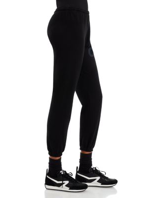 Cotton Logo Sweatpants in Black Space Cream