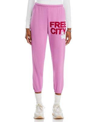 Cotton Logo Sweatpants in Pink Lips Cherry
