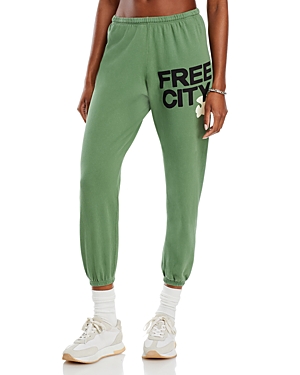 Shop Freecity Cotton Sweatpants In Joshua Tree