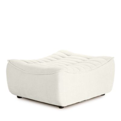 Trattino Fabric Ottoman