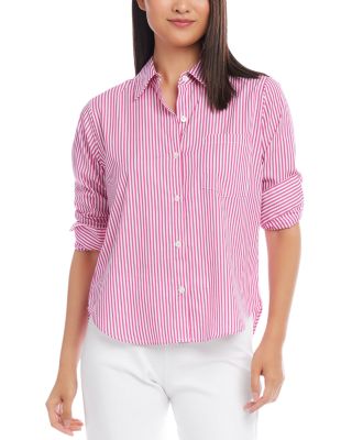 Karen Kane Ruched Sleeve Shirt