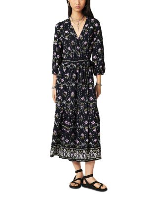 BA SHA DRESS GREY WRAPAROUND BUST-34-36