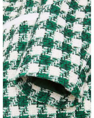 Genevieve Houndstooth Checkered Jacket