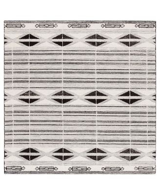 Safavieh - Safavieh Ebony EBN803A Square Area Rug, 6' x 6'