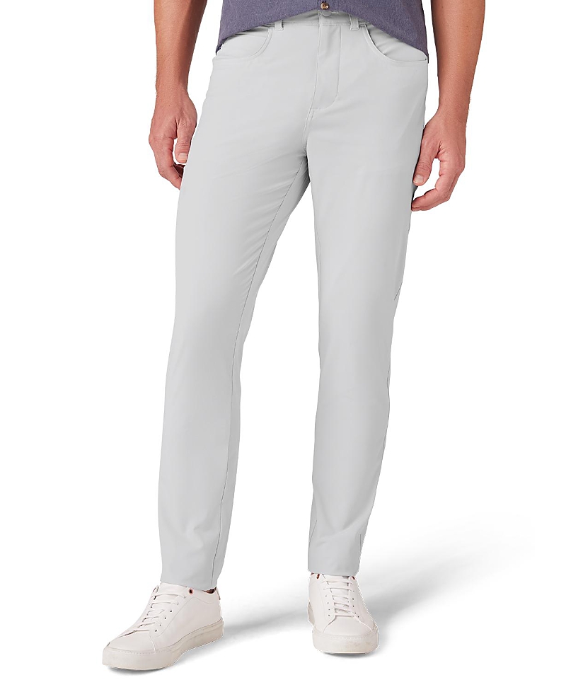 Mizzen + Main Helmsman 5 Pocket Pant In Light Gray Solid