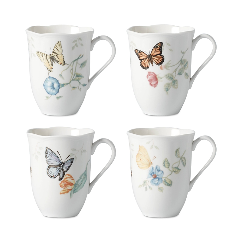 Lenox Butterfly Meadow 6-piece Tidbit Plate Set In White