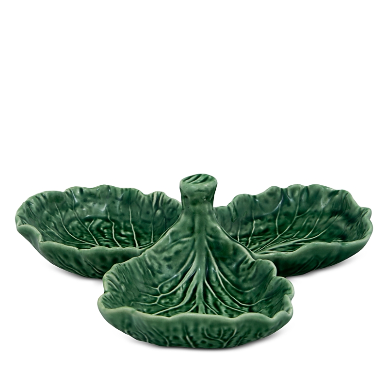 Bordallo Pinheiro Cabbage Olive Dish In Green