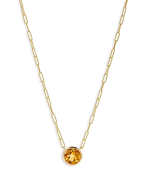 Bloomingdale's Citrine Pendant Necklace in 14K Yellow Gold
