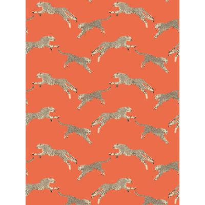 Leaping Cheetah Wallcovering
