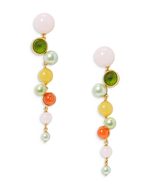 Kate Spade New York Bright Spots Bead Cluster Linear Drop Earrings In Multi