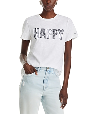 Cinq a Sept Embroidered Happy Tee
