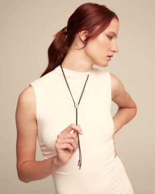 Heartline Leather Necklace