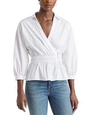 Ralph Lauren - Cotton Blend Peplum Blouse