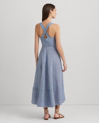 Ralph Lauren Linen Square Neck Dress | Bloomingdale's Women