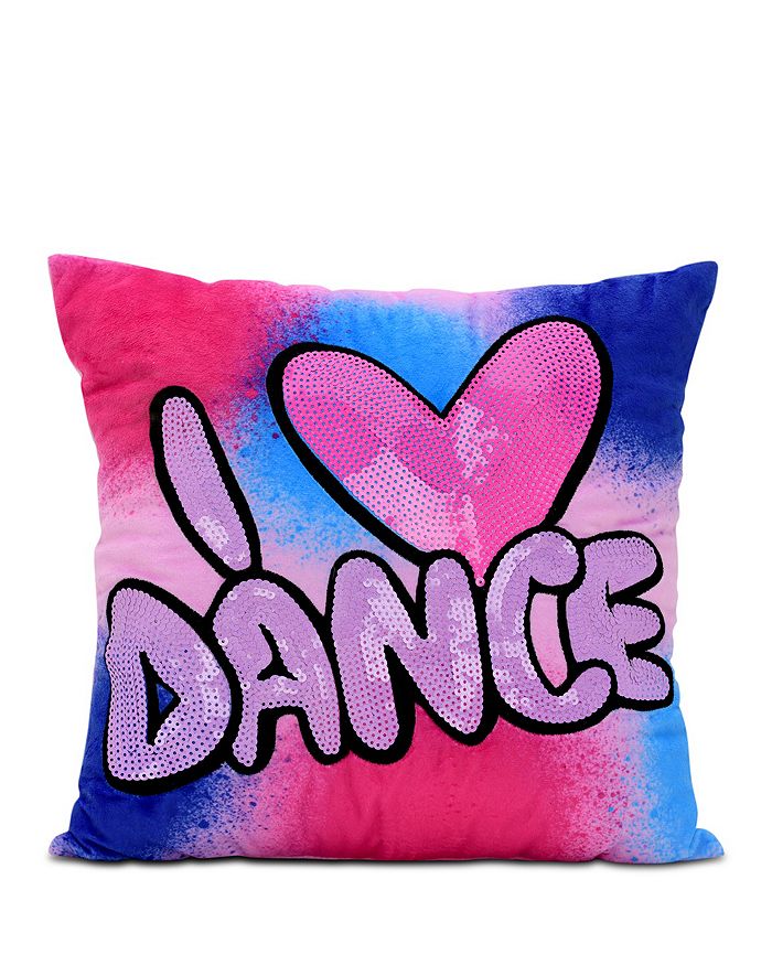 Iscream Corey Paige I Heart Dance Sequin Autograph Plush Pillow