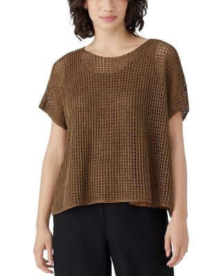 Eileen fisher linen sweater best sale