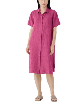 Eileen Fisher - Linen Classic Collar Shirt Dress