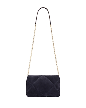 Le Fanny Quilted Suede Crossbody