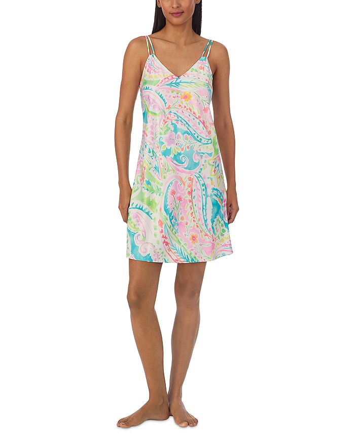 Ralph Lauren Double Strap Lace Chemise main image 1