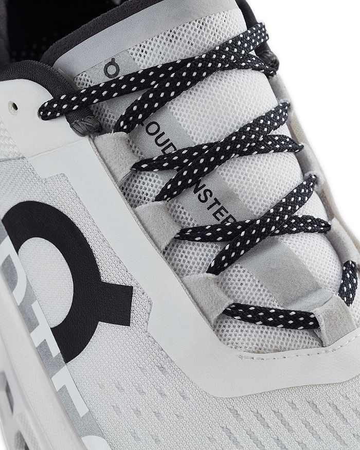 On Cloudmster Running Shoe In All White