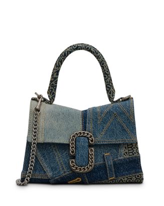 セール☆MARC JACOBS THE MONOGRAM DENIM ST MARC TOP HANDLE Marc Jacobs The Washed Monogram Denim St. Marc Mini Top