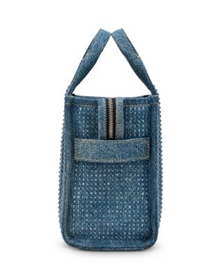 The Crystal Denim Small Tote Bag