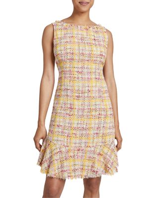 Santorelli Tweed Sleeveless Dress