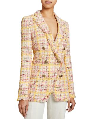 Santorelli Double Breasted Tweed Jacket