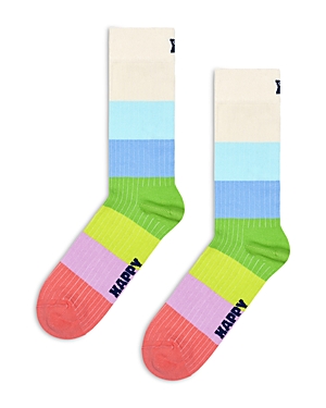 Shop Happy Socks Chunky Stripe Socks In White