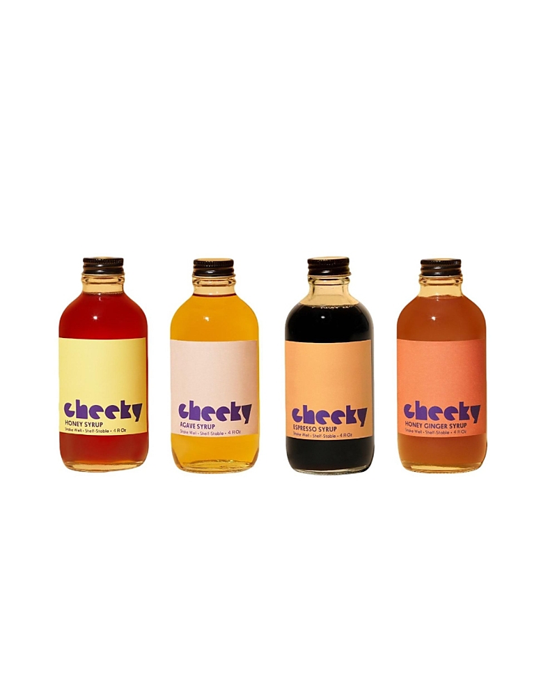 Cheeky Cocktails 4 Bottle Set (honey, Agave, Espresso, Honey Ginger) - 4oz