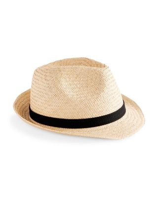 Ted Baker Straw Trilby Webbing Trim Fedora Hat Bloomingdale s