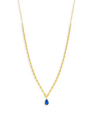 Meira T - 14K Yellow Gold Dainty Opal Necklace, 18"