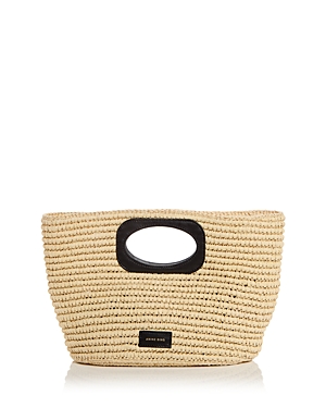 Shop Anine Bing Mogeh Woven Tote In Natural