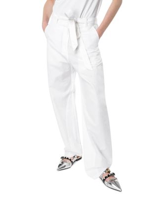 PINKO - Barrel Leg Linen Trousers