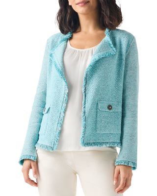 NIC+ZOE - Fringe Mix Knit Pocket Blazer