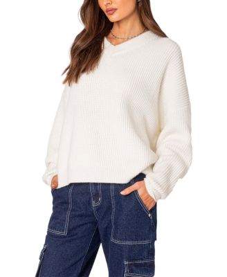 Denny Oversized V Neck Sweater