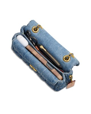 【COACH】Chain Tabby Small Denim Shoulder Bag COACH Chain Tabby Small Denim Shoulder Bag - Macy's