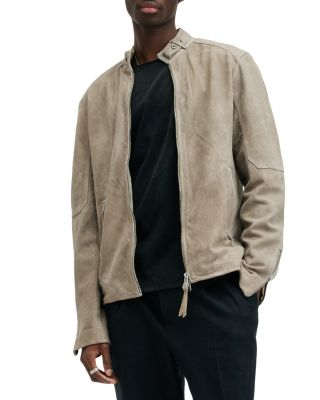 Veste En Cuir D'agneau AllSaints Cora - Taille M, Marron - Style Motard Vintage