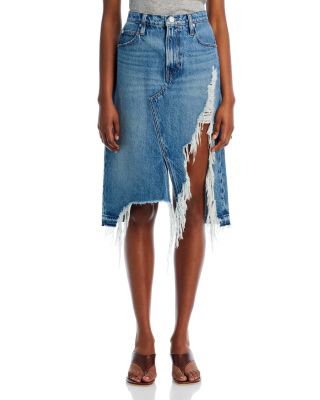 ◆2000Archives◆ EMBOSSED DENIM SKIRT BLACK 2A25D2SK01BK Loft Made And Loved Skirt Women 4 Black Jean Denim Mini