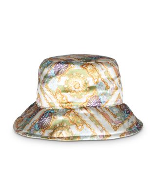 Kurt Geiger Pastel Chain & Shell Satin Bucket Hat KENSINGTON BUCKET HAT Pastel Nylon Bucket Hat by KURT GEIGER  main image 2