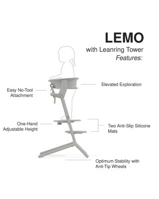 LEMO 3-in-1 High Chair + Training Tower 