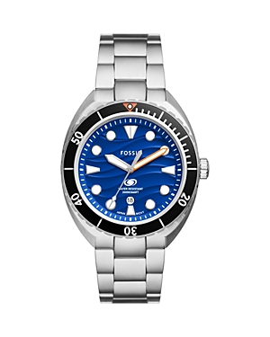 Shop Fossil Breaker Watch, 42mm In Blue/silver