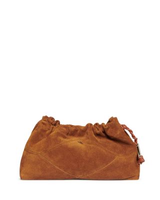 June Small Suede Clutch