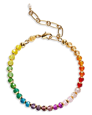 Tennis Kinda Multicolor Bead & Cultured Freshwater Pearl Bracelet