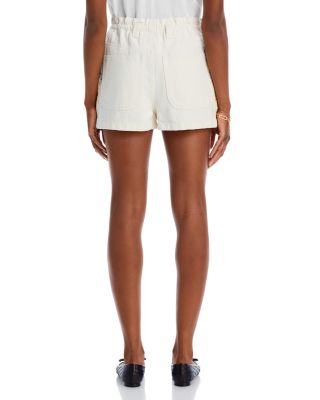 Embroidered Paperbag Shorts