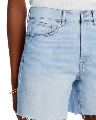 High Rise Denim Cutoff Shorts