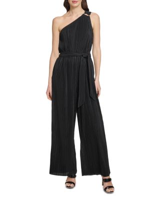 DKNY - One Shoulder Tie Waist Jumpsuit