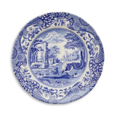 Blue Italian Salad Plate, Set of 4