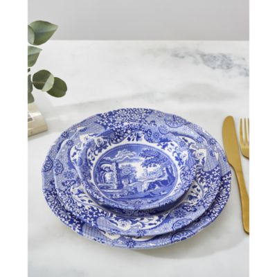Blue Italian Luncheon Plate, Set of 4